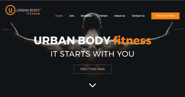 Urban Body Fitness website by TecAdvocates