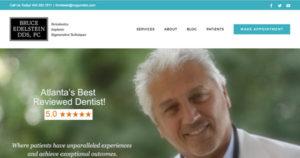 Dentist and Periodontist Website for Dr. Bruce Edelstein by TecAdvocates