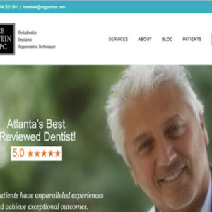 Dentist and Periodontist Website for Dr. Bruce Edelstein by TecAdvocates