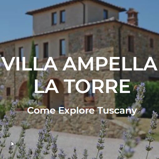 TecAdvocates website renovation for Tuscany Villa Ampella La Torre, a rental property in in the Province of Siena, Italy.