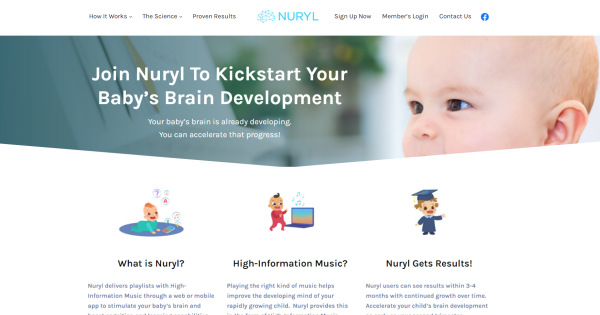 Nuryl's principle is that “unpredictable” music – specially-curated pieces with complex harmonics and rhythmic patterns – can stimulate a baby’s brain.